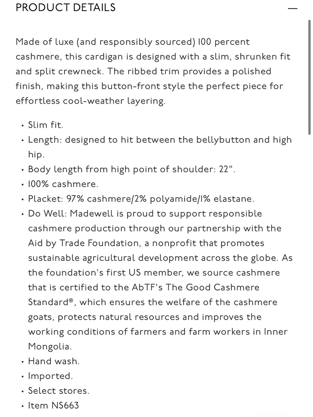 Madewell Cashmere Button- Front Cardigan Sweater in Lemon Size XXS $198 NS663 - Picture 3 of 8